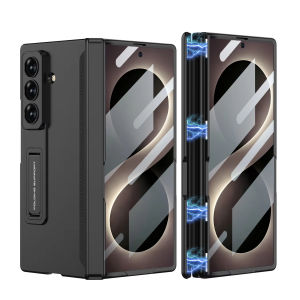 Magne Hinge All-included Case for Samsung Galaxy Z Fold 8 Ultra Screen Glass Protective Matte Cover for Samsung Z Fold7 Case