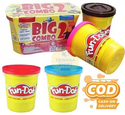 ( BISA COD ) PROMO Mainan Anak Lilin Fun Doh BIG COMBO 2 Pick & Play Fun Doh Refill / Mainan Edukasi Murah SNI / Mainan Anak Laki Laki / Mainan Anak Perempuan