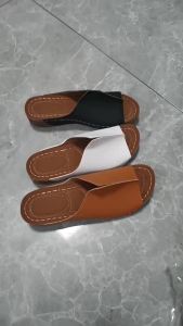 [Free Shipping] WomenS Large Size Round-Toe Casual Slip-On Solid Color Wedge Sandals For Outdoor Wear