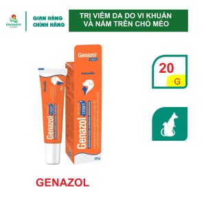 Vemedim Genazol dùng ngoài da cho chó mèo bị viêm da do vi khuẩn và nấm tuýp 20g