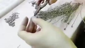 AE Korean-style simple sparkling diamond engraved circular pendant titanium steel necklace for women versatile and unique ins Trendy collarbone chain