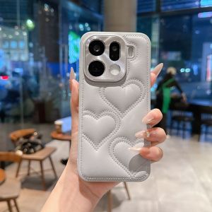 For OPPO Find X9 Pro Case Luxury PU Skin Love Lens Protective Back Cover Case For Find X9 X8 Pro X8S+ X8 Ultra X9Pro Phone Shell