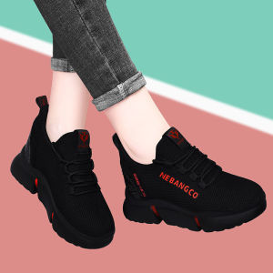 Free Shipping Thick-Soled Height-Increasing Lightweight Comfortable Korean-Style Versatile And Non-Slip Casual Sneakers For Women Perfect For Spring