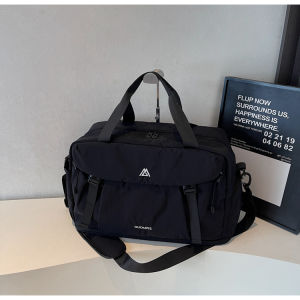 Large-capacity travel bag for women can be attached to a trolley case carry-on bag luggage bag with dry and wet separation sports and fitness bag