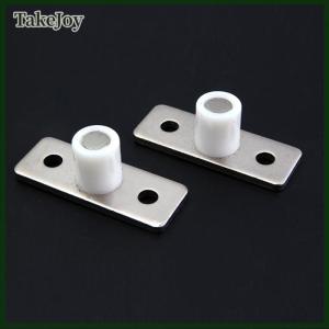 TakeJoy 2Pcs Floor Mount Sliding Wooden Door Guide Roller Retainer Top