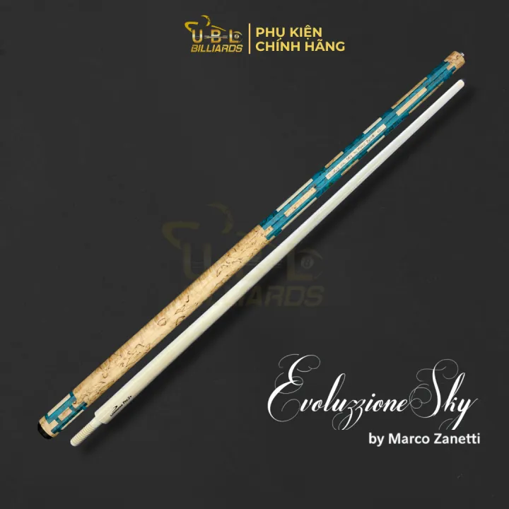 Cơ Bida Líp Longoni Zanetti Evoluzione Sky – Gỗ Maple Canada Cao Cấp, 440–460g, Đầu 11.5mm, Chuẩn Thi Đấu