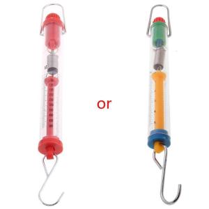 Scientific Plastic Tubular Spring Scale 500g/5N Weight Capacity Dynamometer for School Physics Demonstrations Experiment