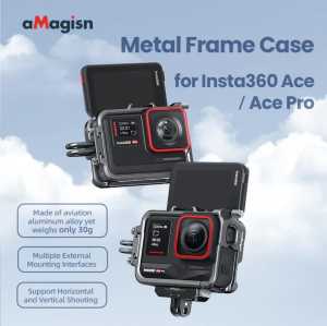 aMagisn AC32 CNC Metal Frame Alloy Lens Rubber For Insta360 Ace  Ace Pro & Ace Pro 2