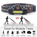 Multifunctional Waterproof  LED Headlamp XPE + COB USB Rechargeable Headlight Head Torch Head Lamp. 