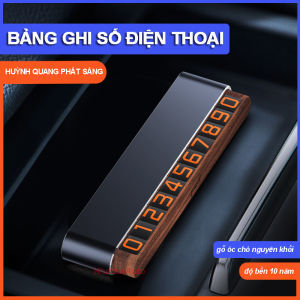 Bảng ghi số điện thoại trên ô tô cao cấp từ gỗ nguyên khối