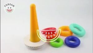 HOT ITEM LARGE Baby Stacking Rings Toy Early Educational learning Montessori Color Rainbow Kids Inligence