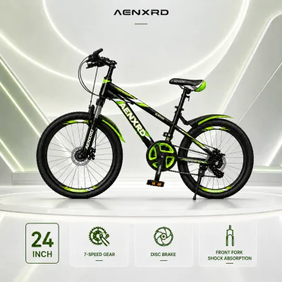 Mountain Bike 24/26 Inch Variable Speed Shock Absorbing Aluminum Alloy Frame Universal for Adults & Kids Men Women