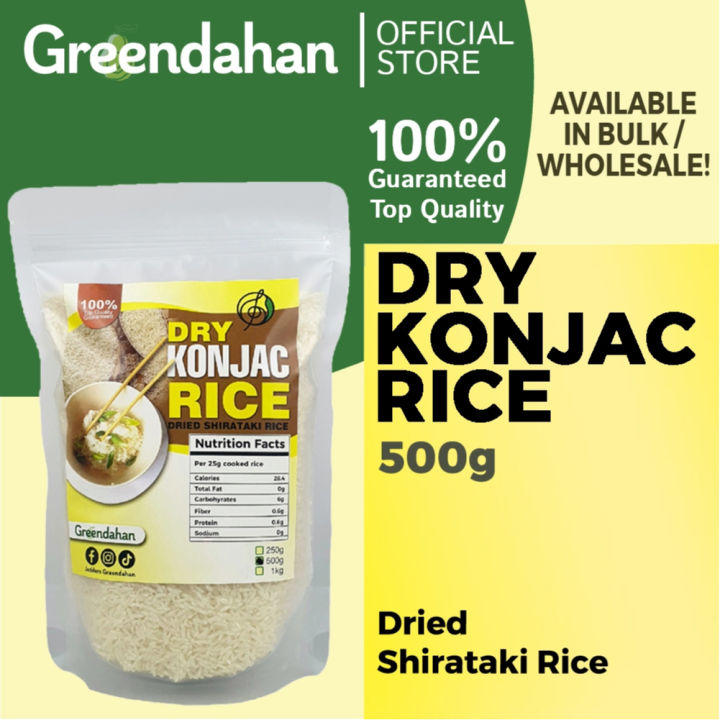 【COD】 Greendahan Dry Konjac Shirataki Rice 500g - Rice Substitute ...