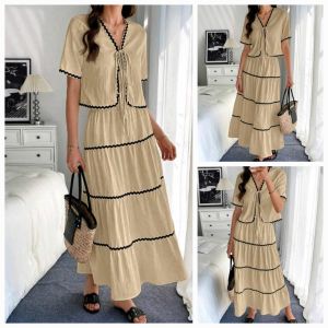 Summer Beach Casual  Boho Trim Maxi Long Skirt    xs to large classy and elegant timeless classic  timeless piece casual office or party classic piece super kapal ng tela hindi kayo magsisi our aim is to produce quality clothes premium fabric excellent