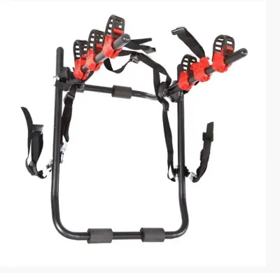 Car Rear Bicycle Rack 3 Bike Trunk Rack Rear Mount Three Bike Carrier Wall-mounted Road Bike Rack