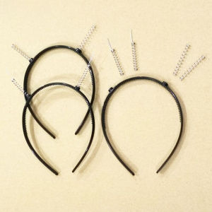 1/3PCS DIY Hair Accessories Jewelry Plastic Hair Bands with Teeth Headband Spring Hair Bands