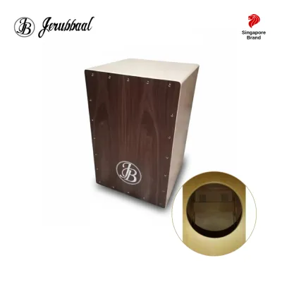 Jerubbaal C9 Full-Size Cajon with Enhanced Snare - Walnut (Imported from Brazil) Tapping Front
