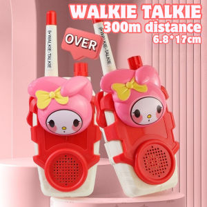 2PCS Kids Walkie Talkie Sanrio Kuromi Wireless Handheld Intercom USB Rechargeable Intercom Call Kids Toys