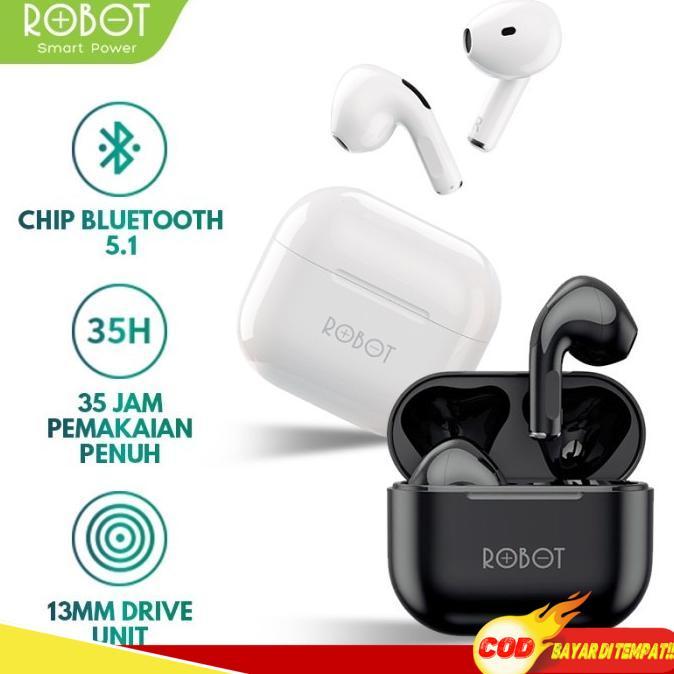 Robot TWS Wireless T50 T30 Bluetooth Murah Original BT True