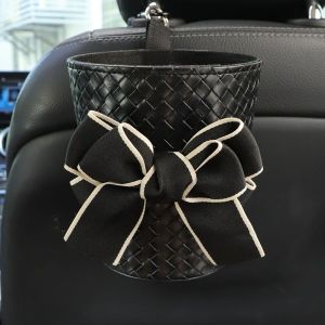 Trash Bin Mobil Tempat Sampah Mobil Car Trash Bin Bahan Premium Leather Kotak Penyimpanan Mobil Serbaguna