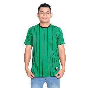 Kaospolos - Kaos stripe down garis garis lengan pendek | kaos salur belang belang | kaos distro pria