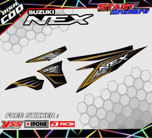STRIPING VARIASI MOTOR SUZUKI NEX / STICKER LIST MOTOR SUZUKI NEX