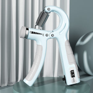 Counting Grip Strength Device R-Type Adjustable Exercise Fitness Equipment Wrist Finger Strength Rehabilitation Training Package Rubber Handle 5-60KG