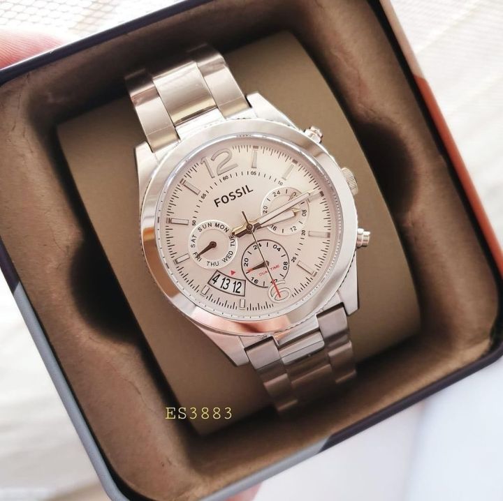 Fossil ES3883 Perfect Boyfriend Silver Dial Ladies Dual Time Watch Lazada PH