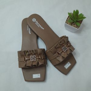 Sandal Selop Wanita Kerut Variasi / Sandal Selop wanita ujung kotak terbaru