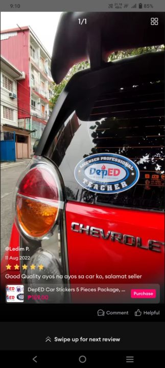 Deped 7 pieces car sticker package, Department of Education 7 pieces ...