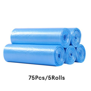 Trash Bag 5 Rolls 40*50CM Multipack Plastic Big Size Point Break Garbage Bag Colorful Kitchen Disposable Rubbish Bags Dustbin Liner