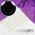 Rantai Leher Perempuan OOTD Viral Fashion Labuh Emas Korea Bangkok Cop Gold Necklace For Women Aesthetic Korean Style For Girls | LIVAS Fashion. 