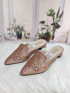 SANDAL PESTA HAK PENDEK 3 CM SANDAL PESTA MODEL PAYET SANDAL PENGANTIN SANDAL HEELS