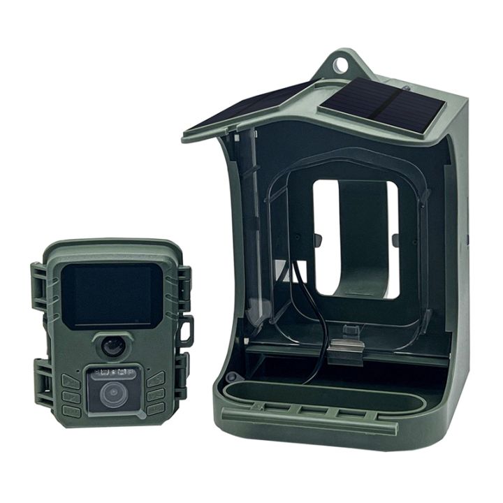Bird Watching Machine 【Latest model】Smart Bird Feeder Camera with Solar Panel 1080P WIFI HD ...