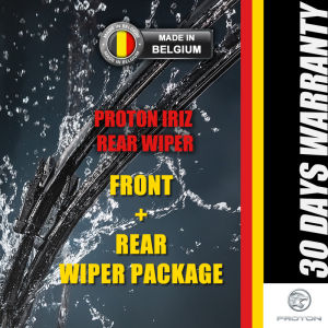 Proton Iriz Wiper FRONT REAR MADE IN BELGIUM 23"+16" Front Wiper Blades SHENZO