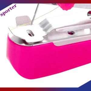 Sporter 1 Set Mini Sewing Machine Fast Stitch Labor-saving Fabric Clothes Sewing Tools Handheld Portable Mini Manual Sewing Machine
