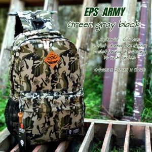 (100% Amanah) - Tas Ransel Pria Remaja / Dewasa Terbaru Model Casual Tas Gendong Laki Laki Tas Punggung Pelajar Anak Sd Smp Sma Smk Kuliah Kerja Tas Cowok Premium Tas Laptop Tas Liburan Tas Outdoor Tas Distro Tas Keren Kanvas Holiday doreng army tentara