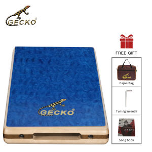 GECKO Cajon Portable Box Drum with Storage Bag Original Percussion Instrument Bong and Snare 2-YEAR WARRANTY
