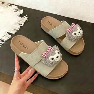 [Free Shipping] Fashionable Height-Increasing Versatile Cartoon Home Slippers For Women Suitable For Outdoor Wear New Summer Model