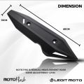 LEGITMOTO GENUINE HONDA CLICK V2 / CLICK V3 MUFFLER COVER EXHAUST PIPE HEAT GUARD COVER FOR MOTORCYCLE 1PC L-9682. 