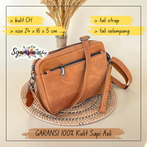 Hobo Tas Selempang Hand bag Kulit Sapi Jenis CH Crazy Horse Tas Kulit Pria Wanita Terbaru 2023