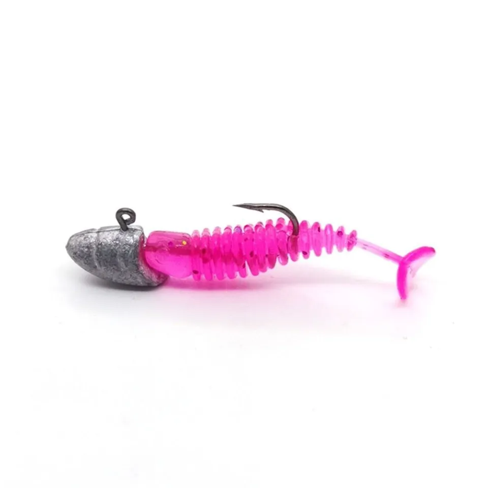 ANNE 10pcs 5cm Silicone Artificial Plastic Baits Wobblers Carp Fishing  Lures Silicone Fishing Soft Lures Fishing Accessories Tail Fishing Lure  Silicone Bait Swimbait Worm Lure Fishing Lure