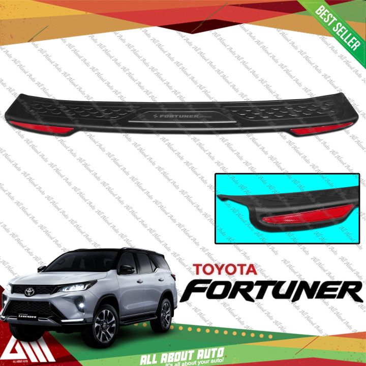 Toyota Fortuner 2021 Rear Bumper Guard with Reflector & Fortuner Logo