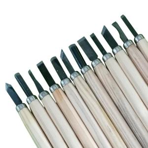 SET 12 CÂY. DAO KHẮC ĐỤC TIỆN chuyên dụng để tiện khắc đồ gỗ thủ công mỹ nghệ. TN0362