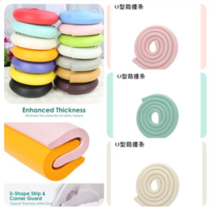SG EmmAmy Edge & Corner Guards/Baby Bumper/Edge Strip/L-Shape/U-Shape/kids/Bbay Non-Toxic MultiFunction Stick-free Safety Guards