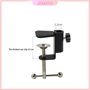Jozoo Black C-Clamp Desk Light Clamp Mount Holder Cantilever Bracket for Desktop Table Lamp
