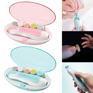 6 in 1 Electric Baby Nail Trimmer Set with LED Light Multifunctional Nail Trimmer for Baby or Adult