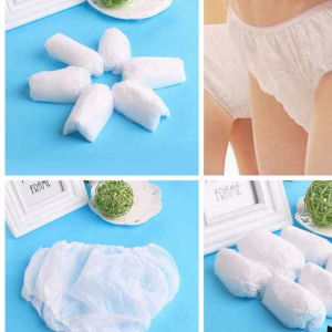 Celana Dalam Sekali Pakai Celana Dalam Kertas Underwear Disposable Panties isi 6pcs