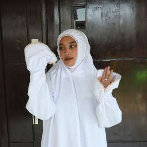 Mukena Khusus umroh dan haji berlengan