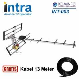 Antena Tv Digital Outdoor Intra INT-003 Free Kabel 13 Meter Garansi Resmi